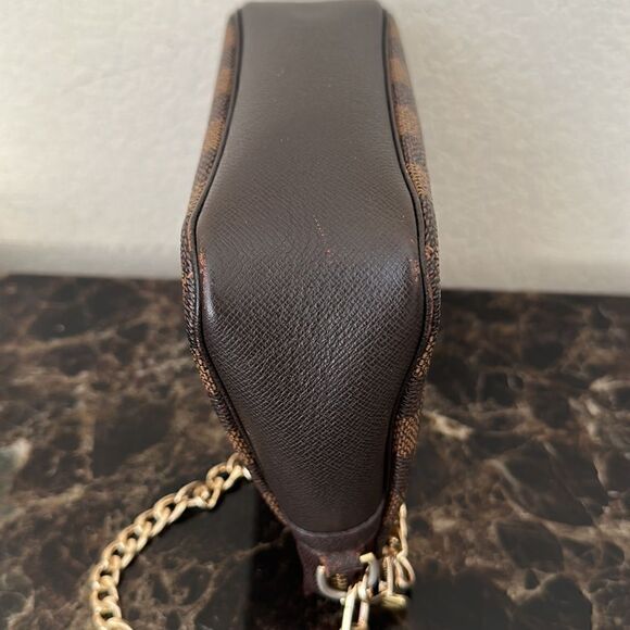 Louis Vuitton Damier Ebene Trousse Make Up Bag Mini Pochette - Picture 12 of 15